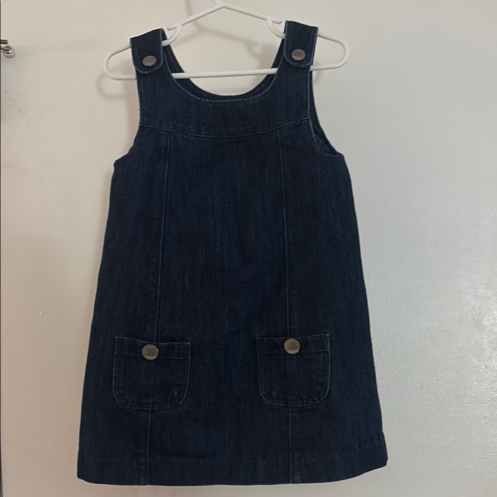 Gap Dark Blue Denim Jumper Dress, size  4T
